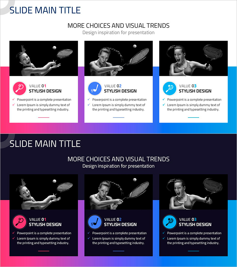 구기 스포츠 폐쇄 다이어그램으로 제품 소개 – 스타일리시한 디자인