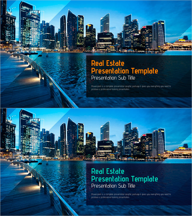 도시 건축 PPT 표지 – 현대적 디자인의 매력