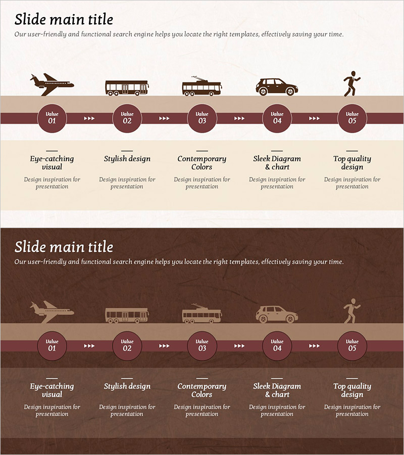 이동수단 아이콘과 흐름도 – 사업추진 전략