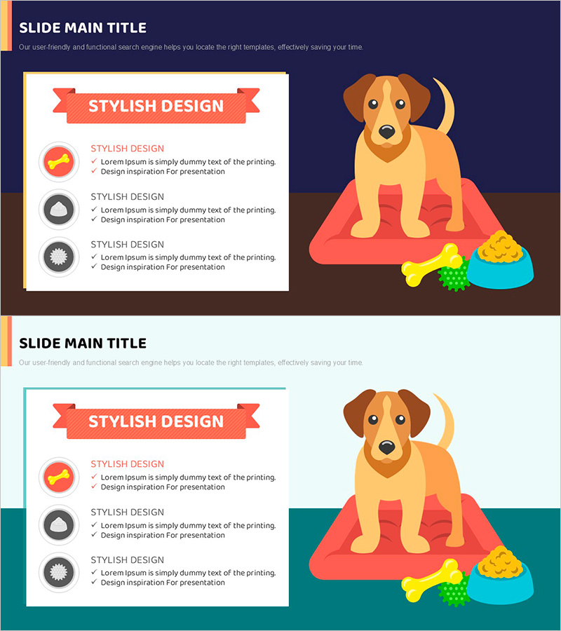 강아지가 좋아하는 것 슬라이드