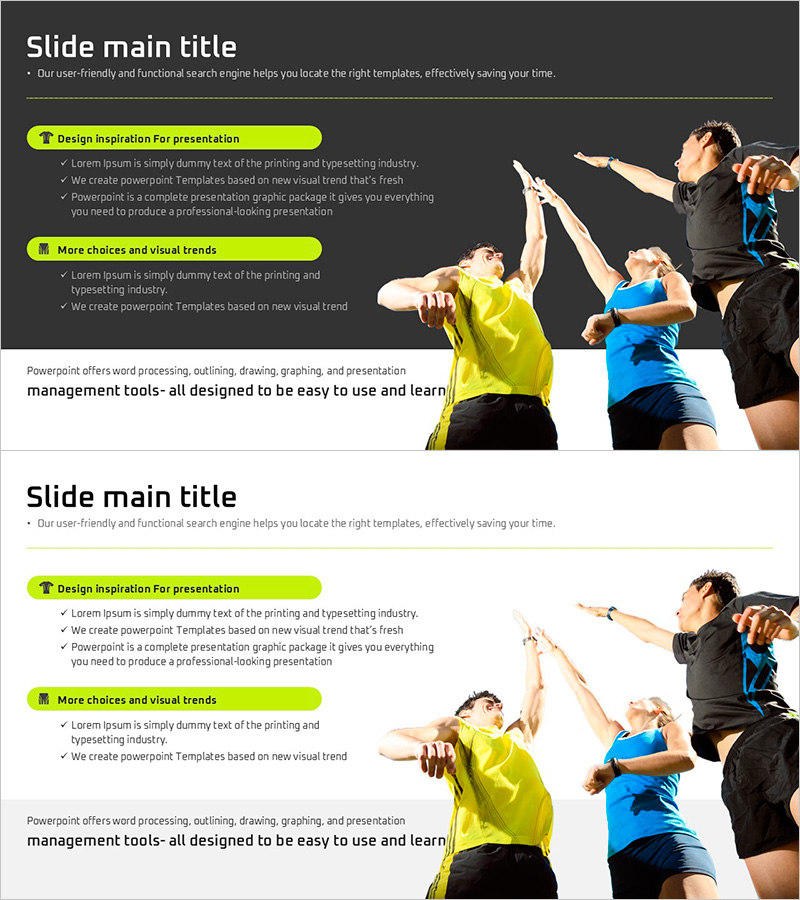 스포츠 단합력 슬라이드 – 팀워크 발전을 위한 마케팅 전략