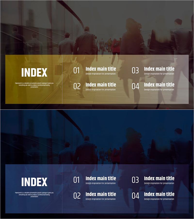 Table of Contents PPT for Tired Modern Individuals – Focus and Clarity