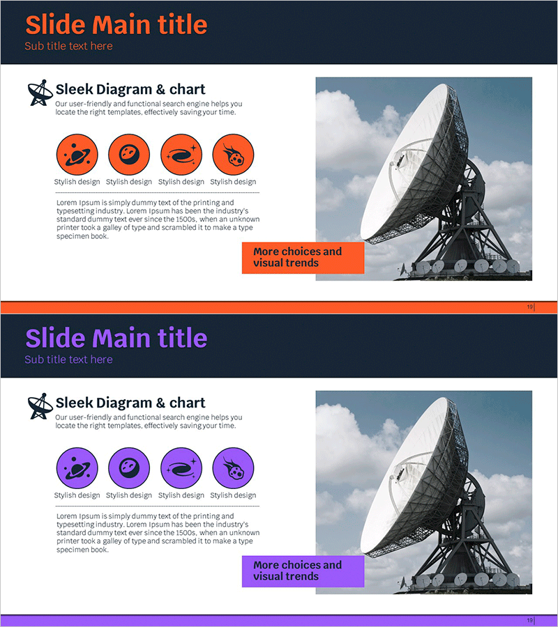 우주산업 설명 다이어그램 – 혁신과 비전