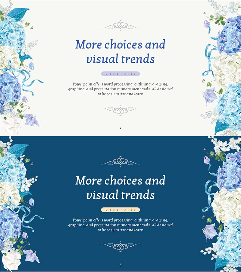 플라워 파티 템플릿 인트로 페이지 – 화사한 시작