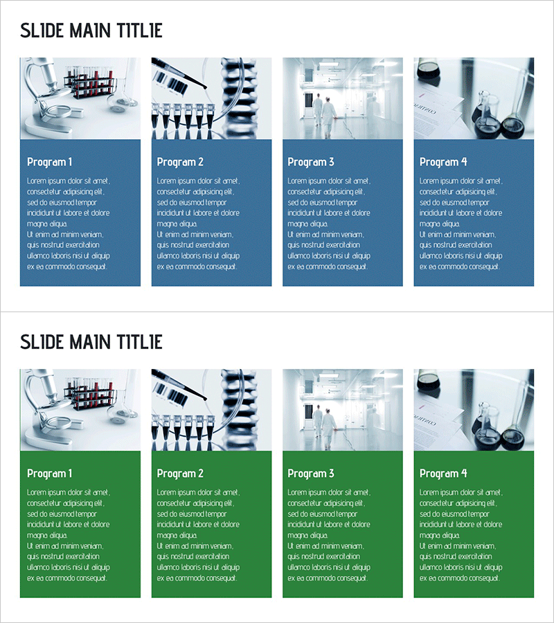 과학적 프로그램 소개를 위한 인포그래픽 슬라이드