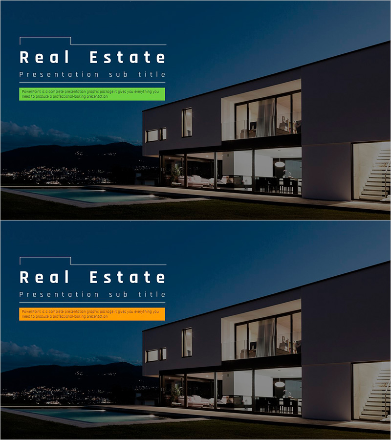 부동산 템플릿 메인 표지 – 전문성과 신뢰