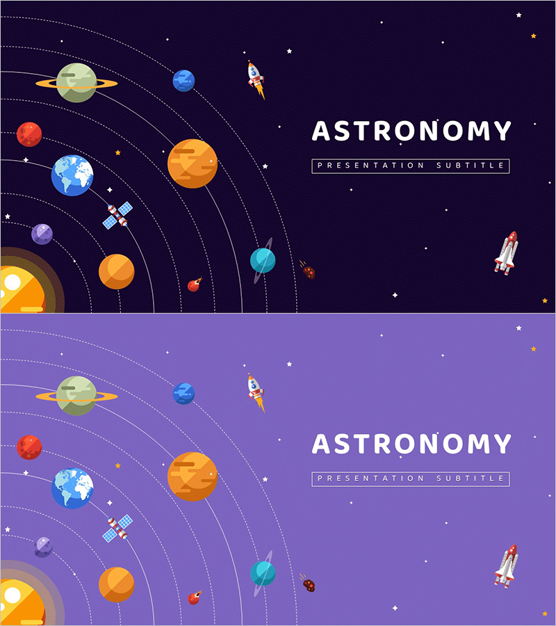 천문학 일러스트 템플릿 표지