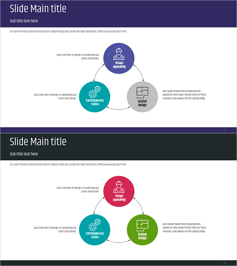공사 작업 체계 다이어그램 – 직관적 흐름 제공