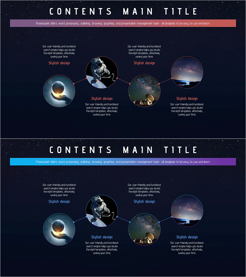 우주산업 프로그램 소개 다이어그램 - 혁신과 기술