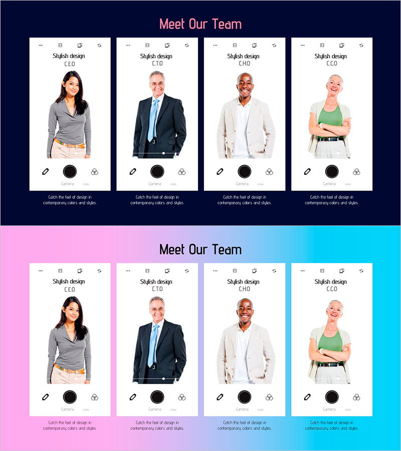 인물 프로필 사진 목업 – 실무에서의 인상 깊은 소개