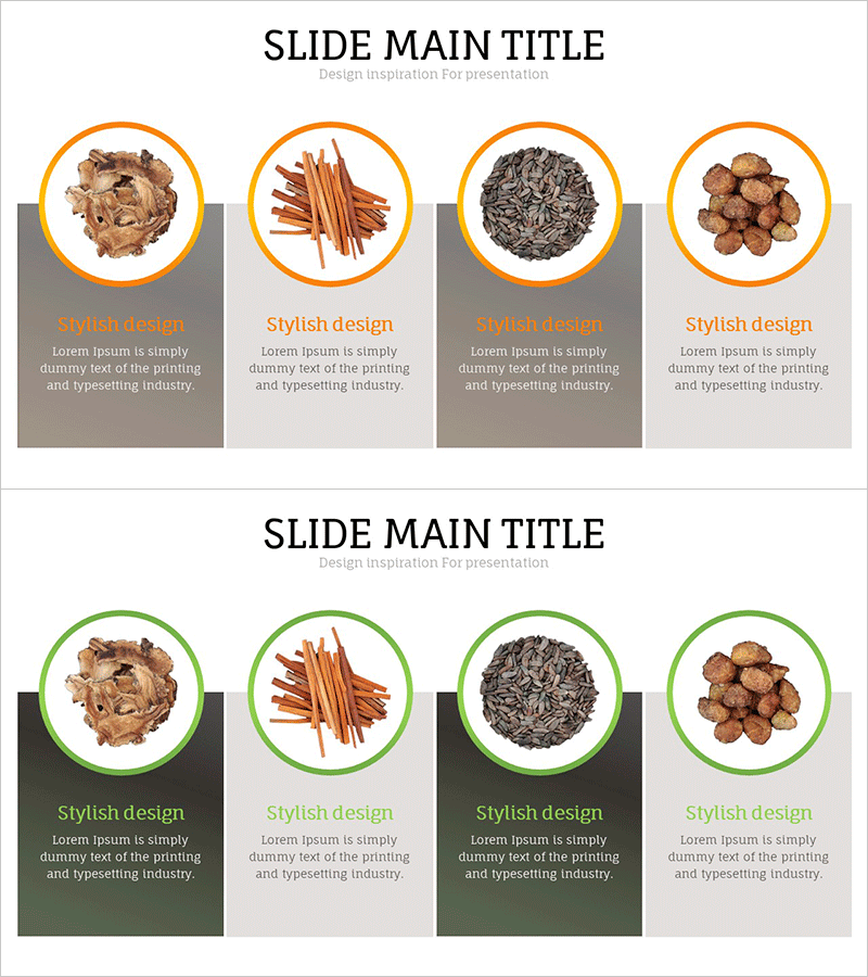 약재 건화물 특성을 강조한 모던 디자인 템플릿