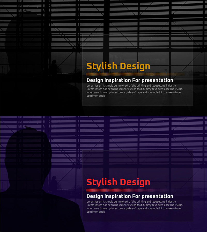 용의자 실루엣과 텍스트 박스 – 동적 아웃트로 디자인