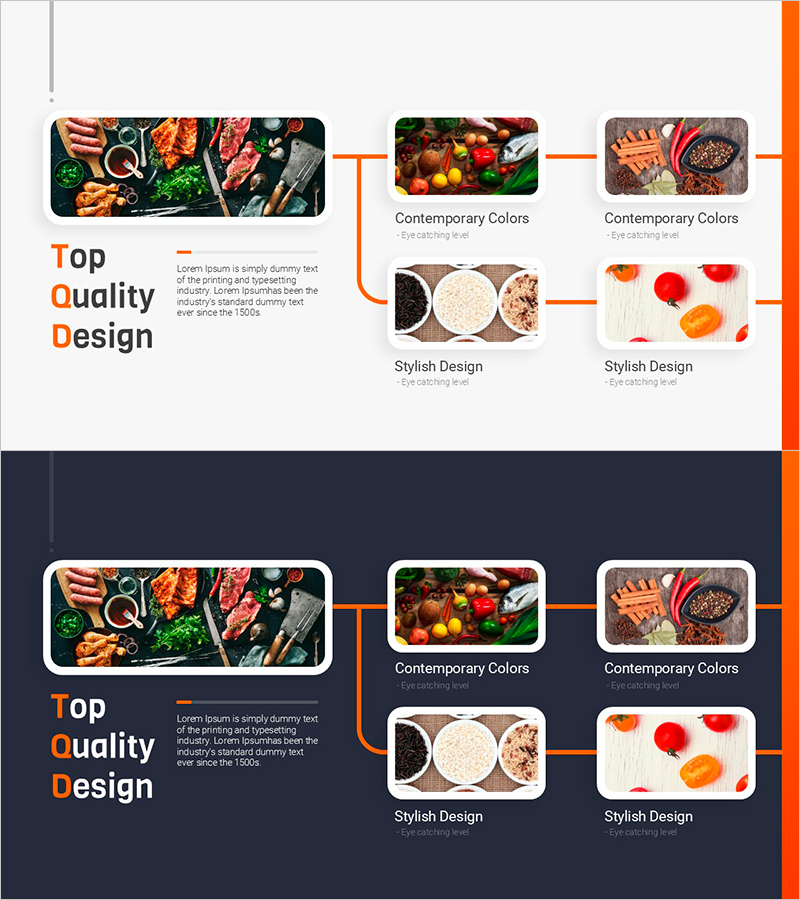 음식 재료 구성도의 혁신적 다이어그램