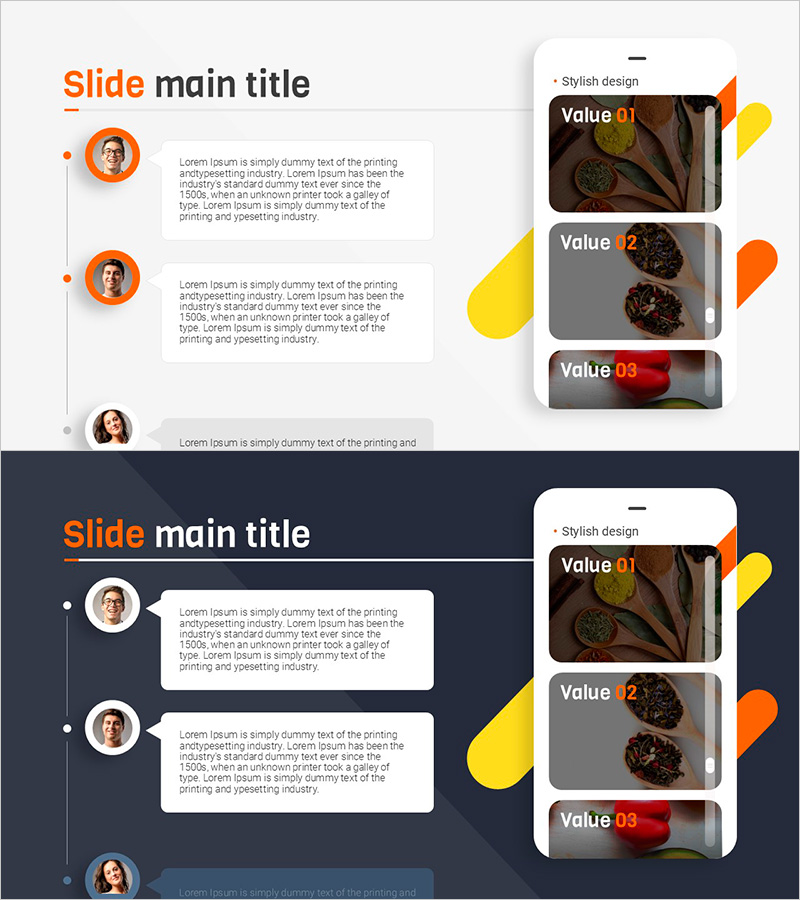 앱 이용자 평가를 위한 슬라이드 템플릿 – 고객 성공 사례