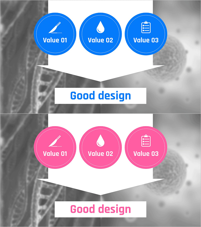 연구 성과 및 목표를 시각화한 슬라이드 템플릿 – 강력한 전략과 비전