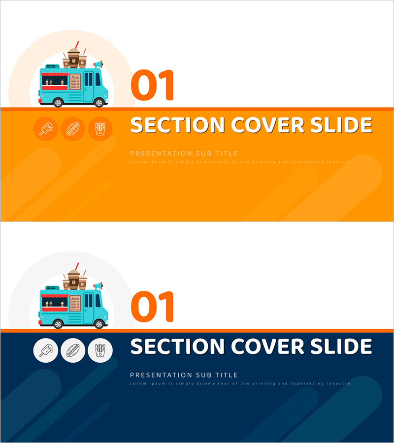 푸드트럭 PPT 간지01 – 메뉴 소개 및 프레젠테이션