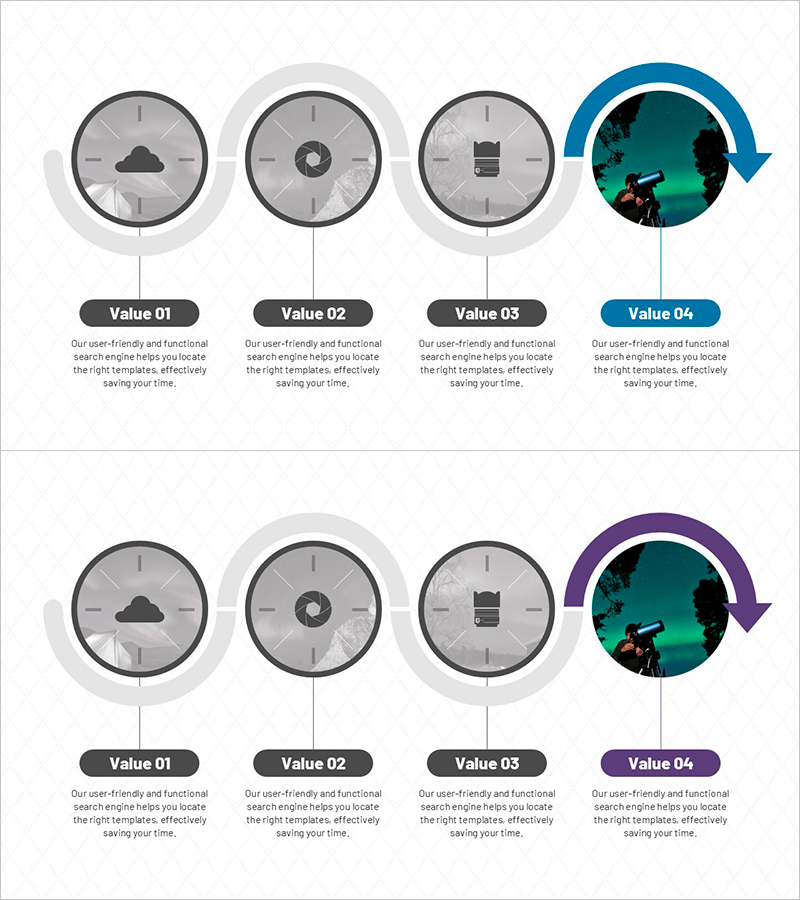 망원경 천체 관측 인포그래픽 – 사업 추진 전략 시각화