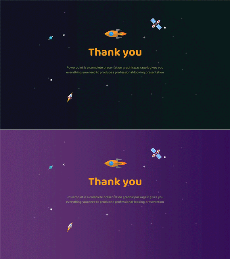 로켓 발사 시험 템플릿 엔딩 표지