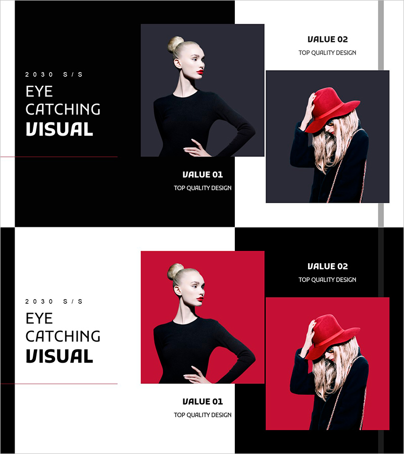 블랙 모던 시크 슬라이드 – 제품 소개의 새로운 지평