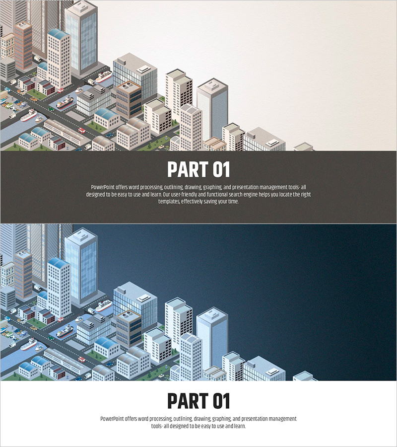 빌딩 일러스트 템플릿 간지 – 쉽고 효율적인 시각화