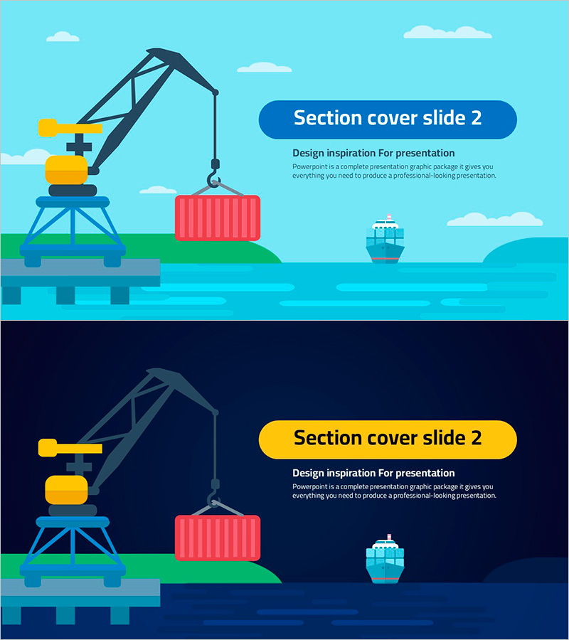 수송 일러스트 템플릿 간지 02 – 동적 디자인과 효율성