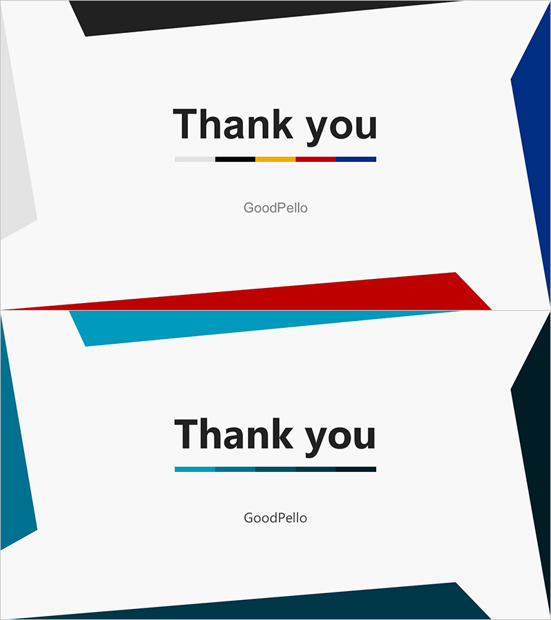 테두리 박스형 엔딩표지로 프레젠테이션 마무리하기