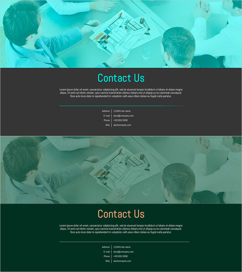 비즈니스 연락처 슬라이드 – 효과적인 커뮤니케이션