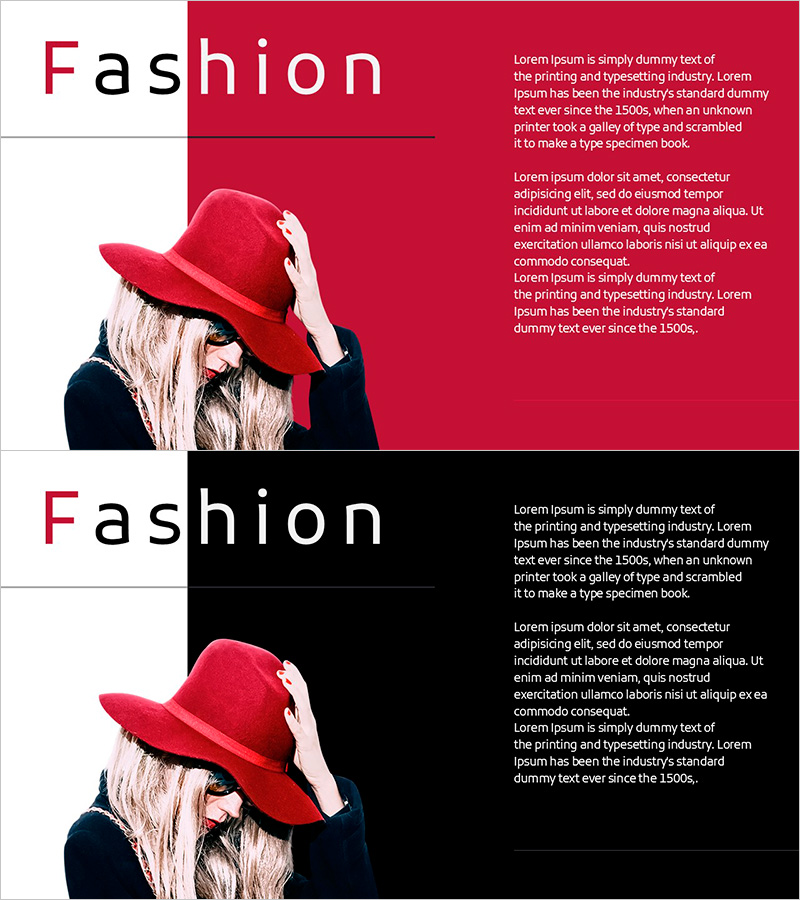 모던 패션 템플릿 – 사업 소개 및 추진 전략