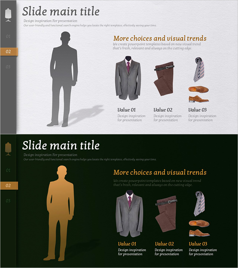 남성 정장 구성 소개 – 비즈니스 전문성 강조