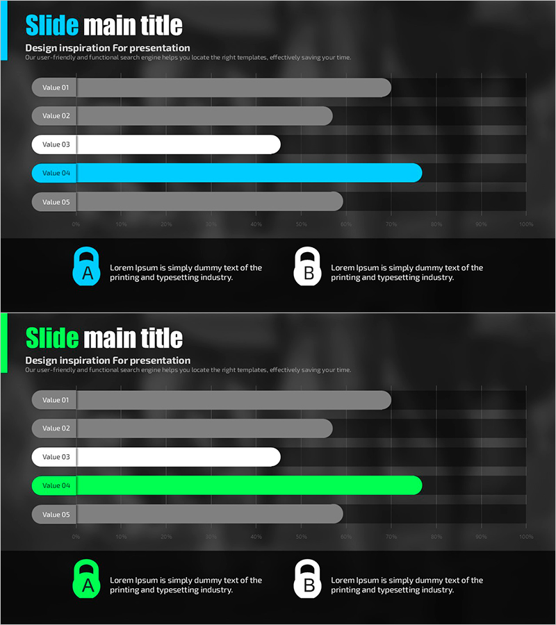 라운딩 가로 막대 그래프로 성과 시각화 – 데이터 이해를 돕는 디자인