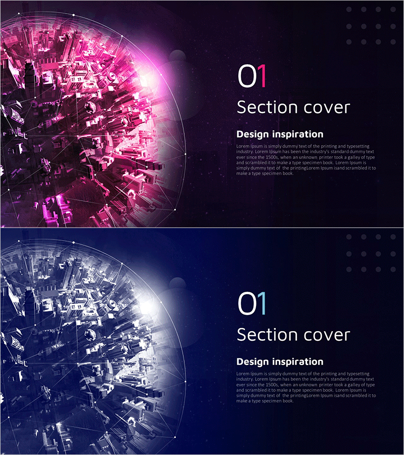 미래 우주도시 템플릿 간지