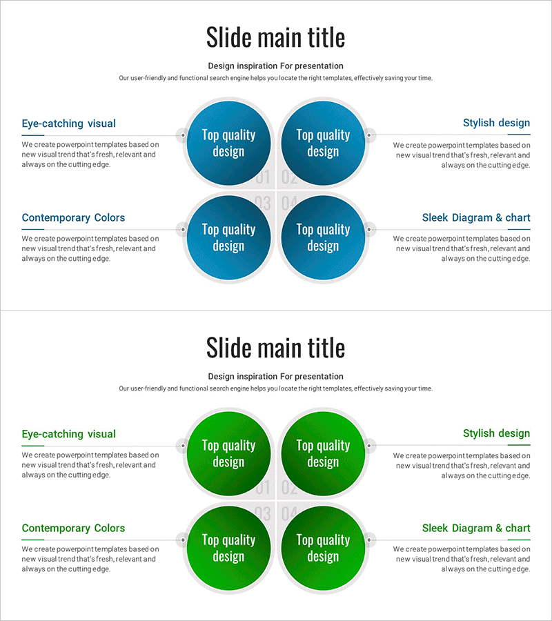 중심 없는 확산 다이어그램 – 효과적인 사업 소개