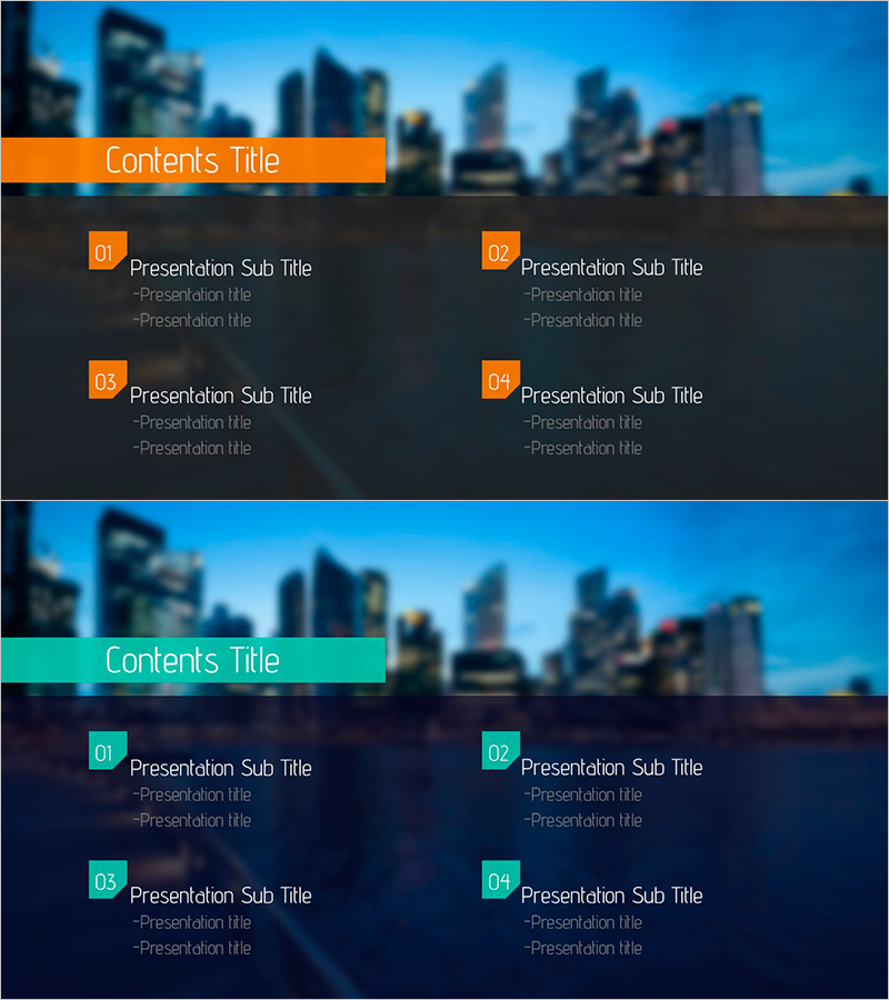 도시 건축 PPT 목차