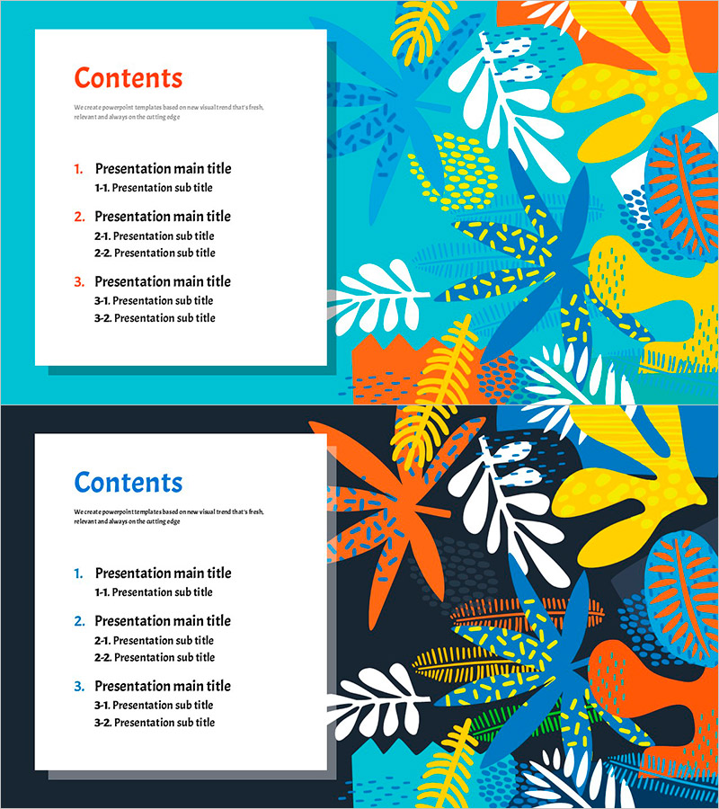 여름 와이드 템플릿 목차 – 신선한 여름의 매력을 담은 디자인