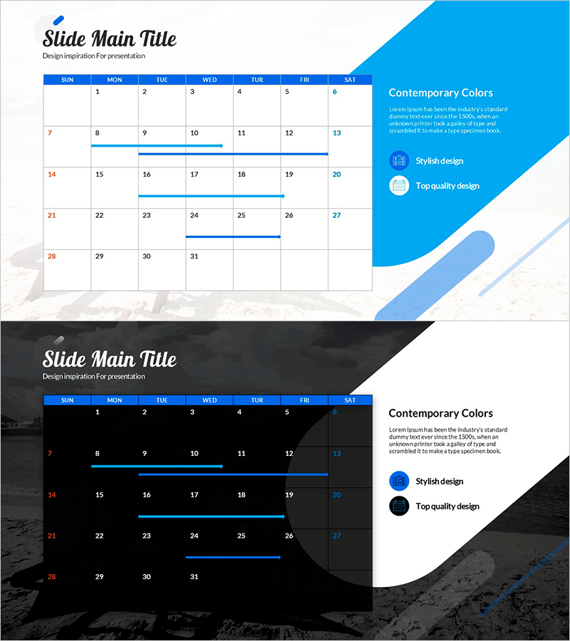 블루 사선 일정표 – 사업 추진 일정 및 운영 계획