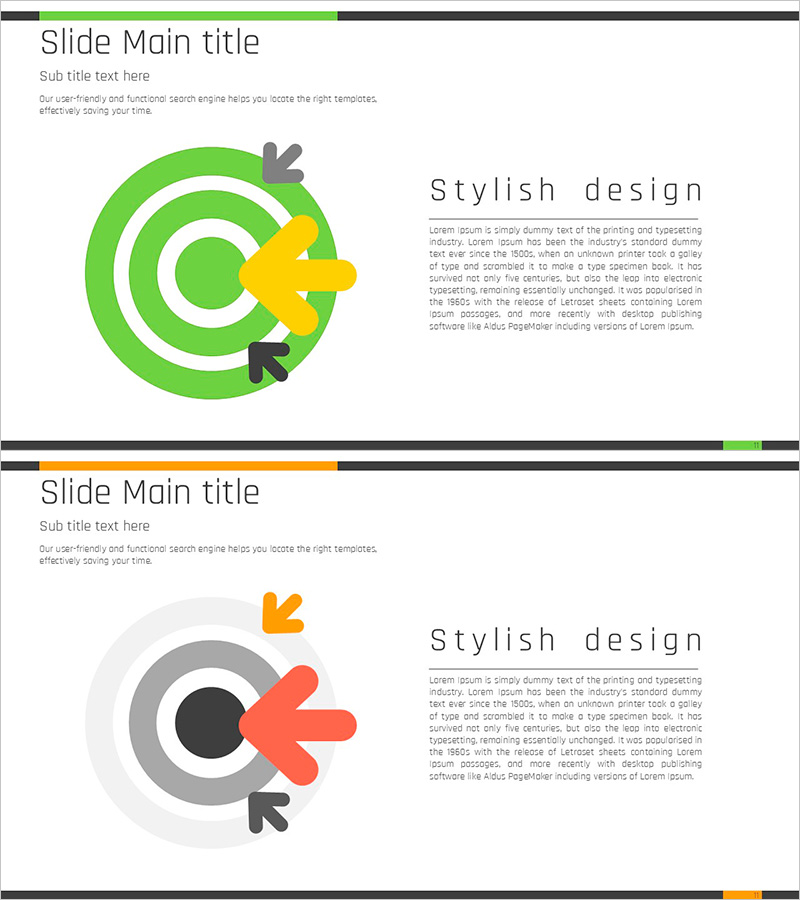 목표 타겟 일러스트 – 마케팅 목표 설정을 위한 다이어그램