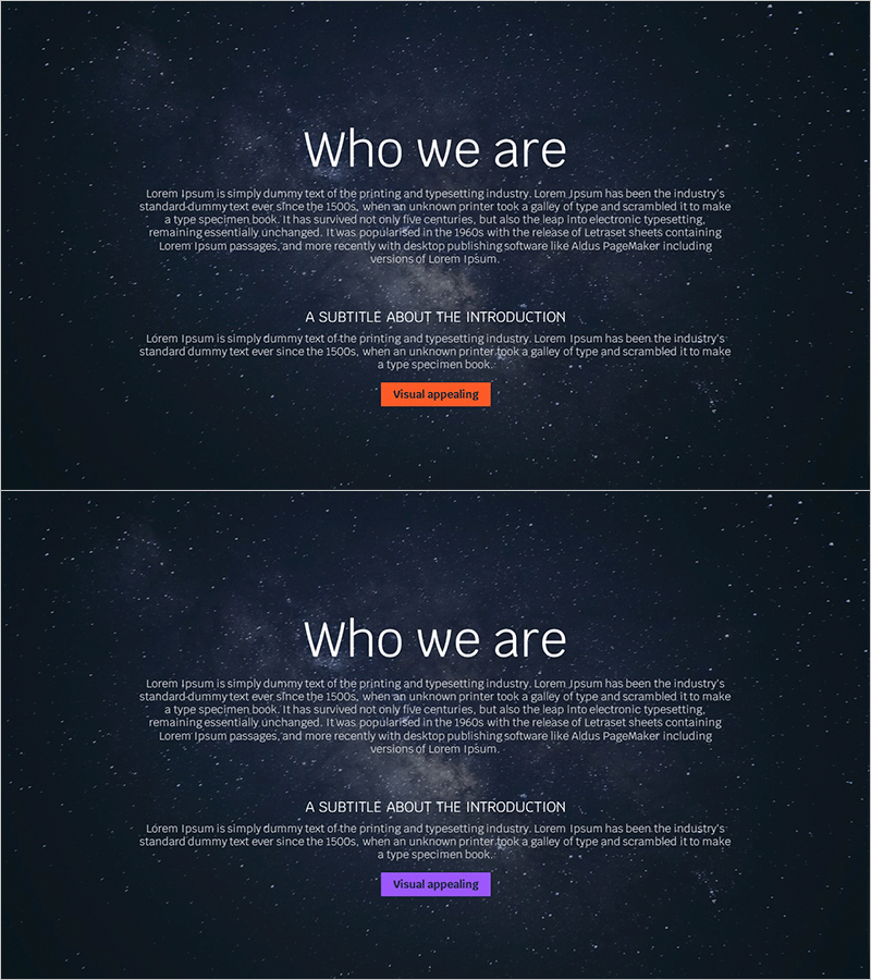 은하수 테마 소개 슬라이드