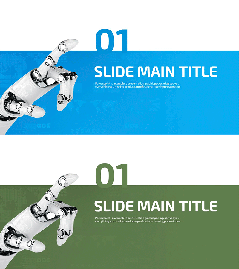 첨단로봇 템플릿 간지 – 프로페셔널한 프레젠테이션