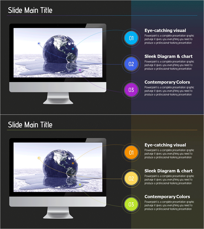 지구온난화 해결 방안 프레젠테이션 템플릿