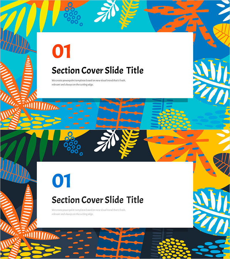 여름 와이드 템플릿 간지01 – 여름을 담은 섹션 커버