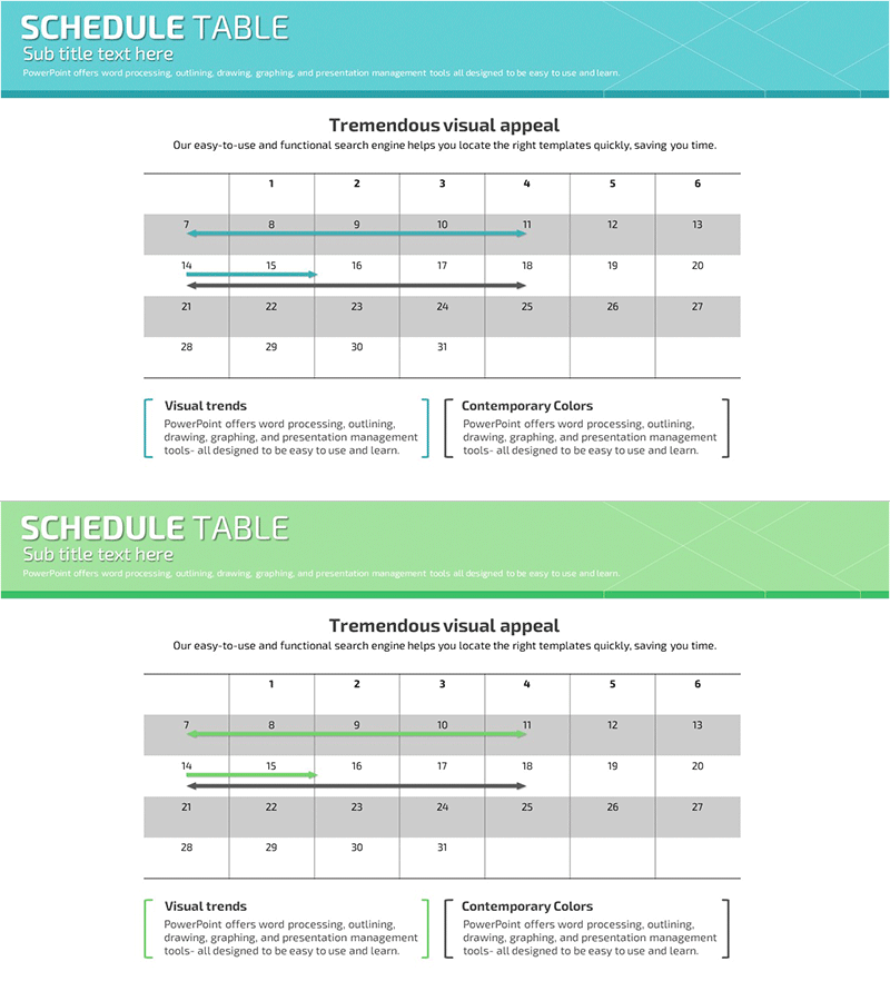 심플한 스케줄 계획표 - 효율적인 사업 관리