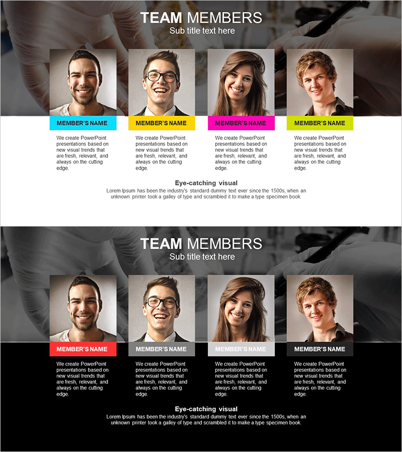 과학실험팀 인력 소개 – 인상적인 팀 구성