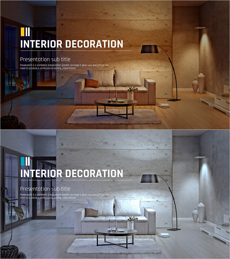 인테리어 데코레이션 PPT 표지