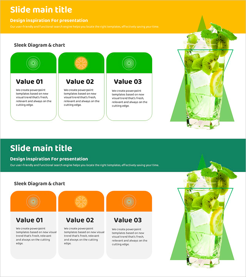 신제품 주스 생산 계획 프레젠테이션 템플릿