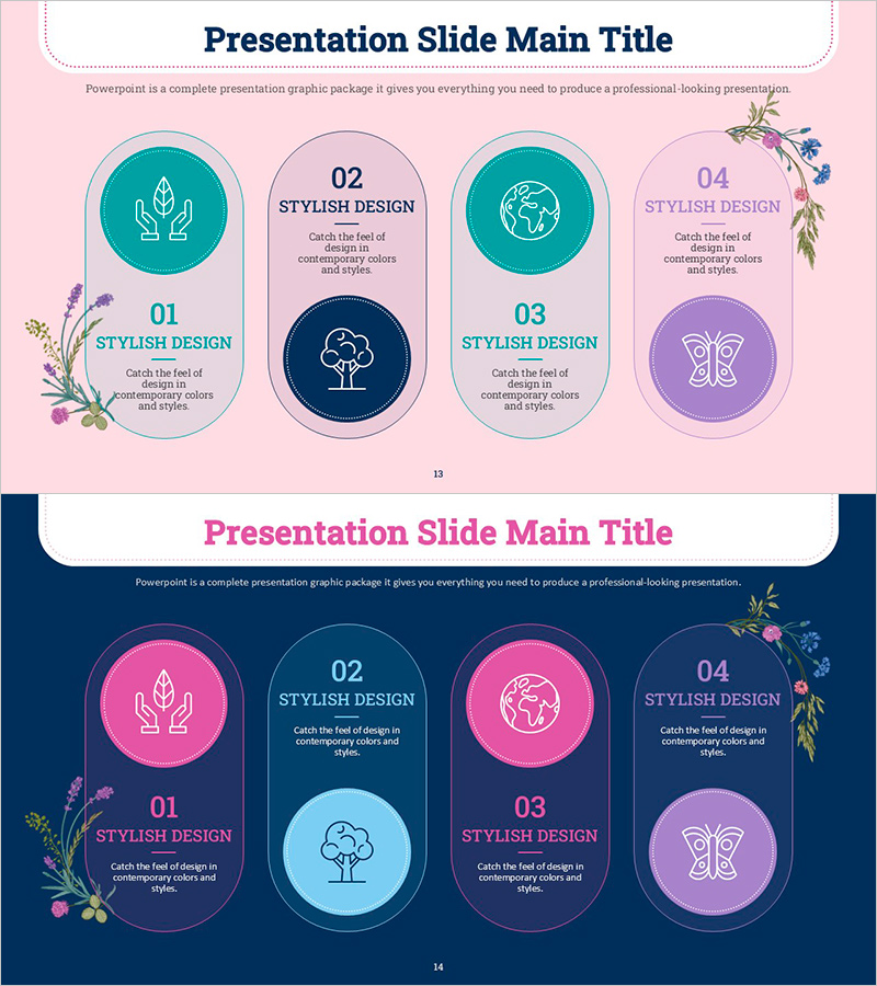 환경과 생물 보존을 위한 슬라이드 템플릿