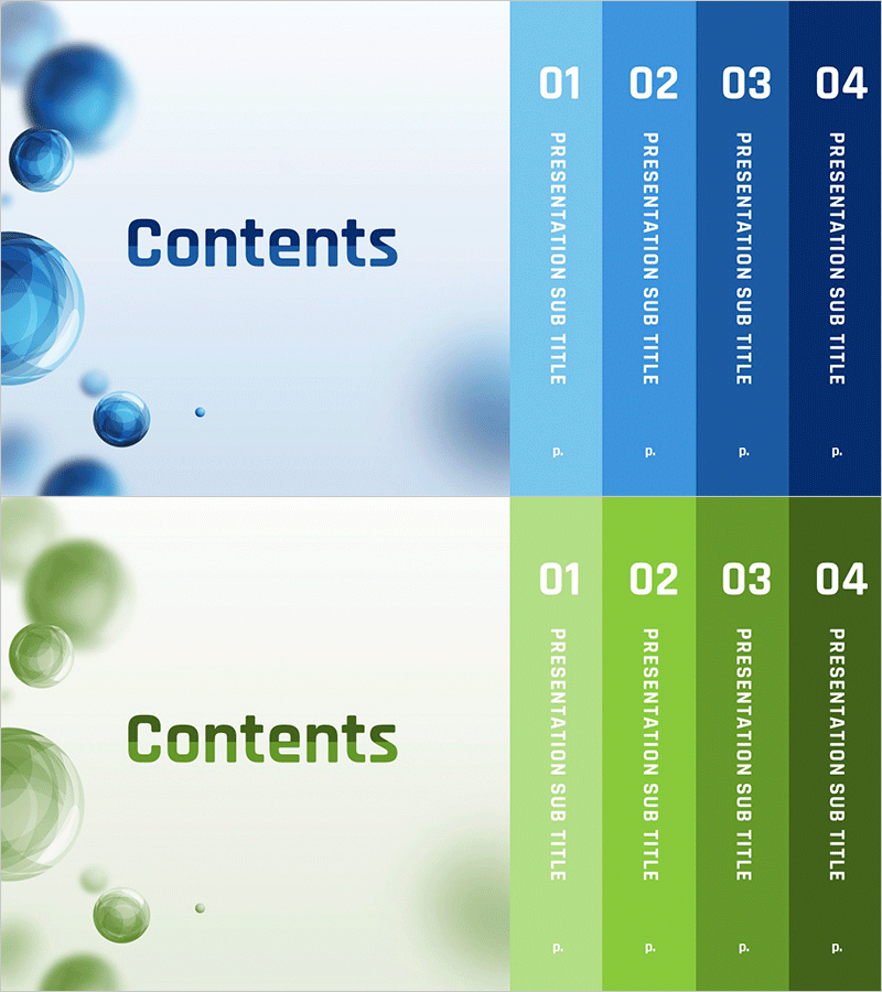 세포 템플릿 목차 슬라이드