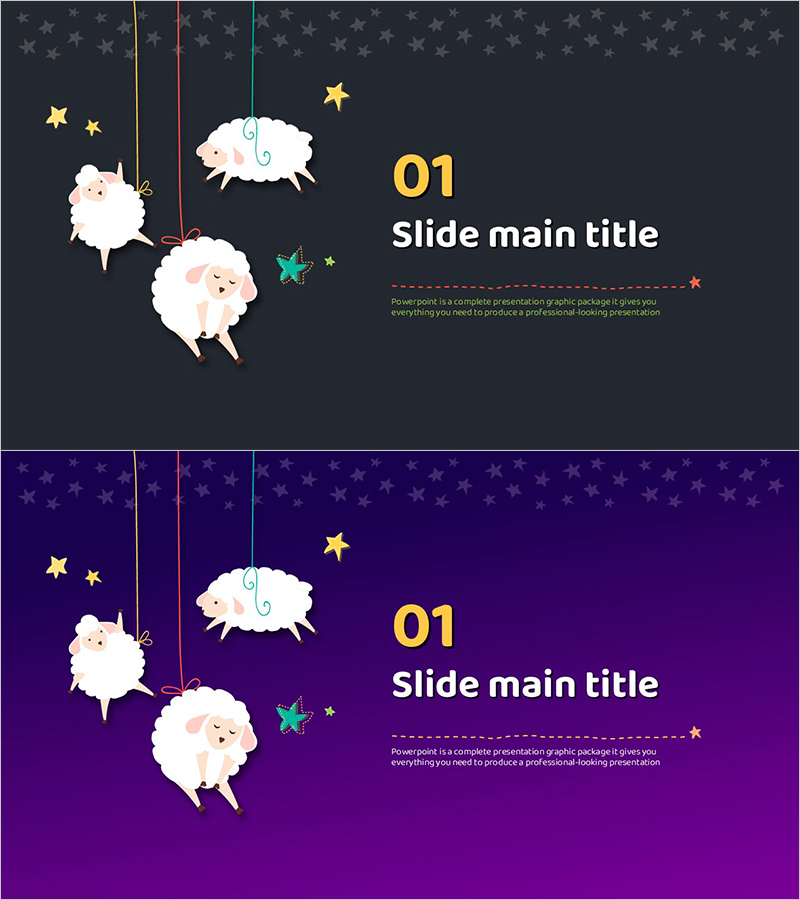 간지 디자인의 꿈 템플릿 슬라이드 – 부드러운 감성을 담다