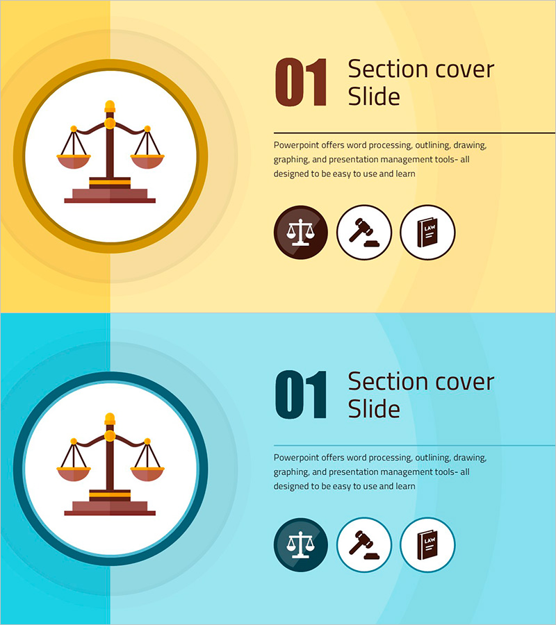 재판 파워포인트 간지01 – 섹션 커버 슬라이드