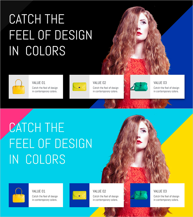 여성 패션 아이템 추천 슬라이드 – 혁신적인 서비스 구성 방안