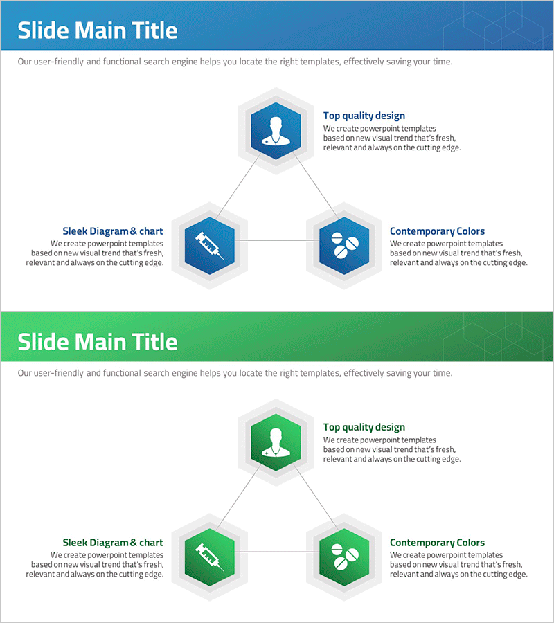 의료 분야 확산 다이어그램 – 효과적인 사업 영역 시각화